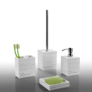 accessori bagno linea Quadrotto bianco di Gedy