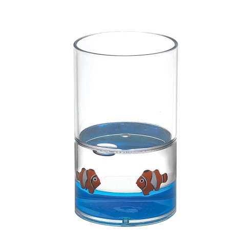 Gedy Pyxis bicchiere porta spazzolino bianco/blu