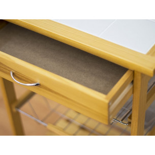 Carrello cucina in legno 2