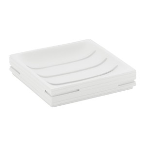 Gedy Quadrotto portasapone resina bianco