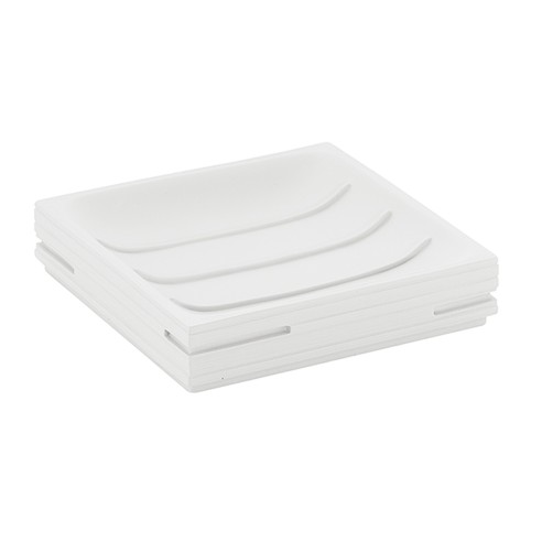 Gedy Quadrotto portasapone resina bianco