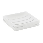 Gedy Quadrotto portasapone resina bianco