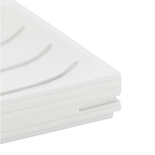 Gedy Quadrotto portasapone resina bianco 2