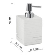 Gedy Quadrotto dispenser dosasapone bianco dimensioni
