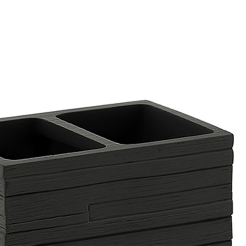 Gedy Quadrotto portaspazzolini nero