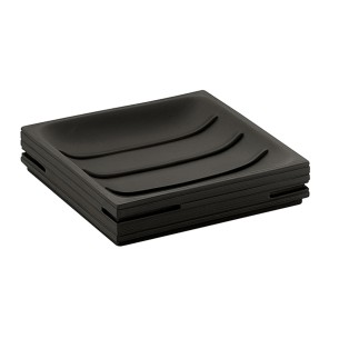 Gedy Quadrotto portasapone resina nero
