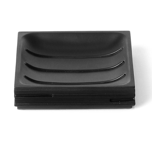 Gedy Quadrotto portasapone resina nero