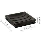 Gedy Quadrotto portasapone nero