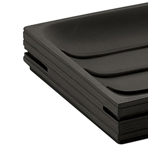 Gedy Quadrotto portasapone resina nero