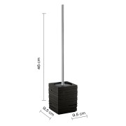 Gedy Quadrotto scopino bagno nero