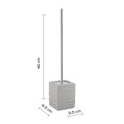 Gedy Quadrotto scopino bagno grigio