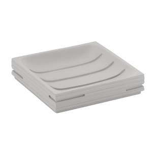 Gedy Quadrotto portasapone resina grigio