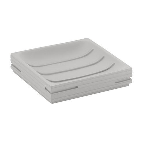 Gedy Quadrotto portasapone resina grigio