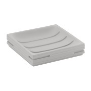 Gedy Quadrotto portasapone resina grigio