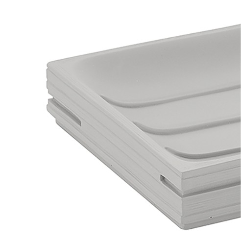 Gedy Quadrotto portasapone resina grigio