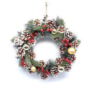 Corona di Natale ghirlanda con palline Ø 34 cm Yagos Selection TB939610