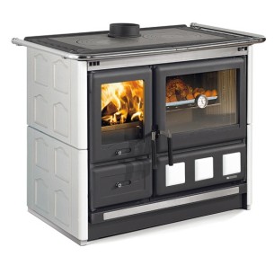 Cucina a legna Rosa XXL 5.0 VST Maiolica Bianco La Nordica