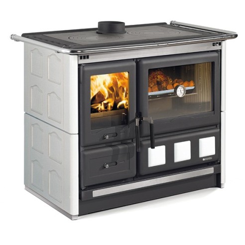 Cucina a legna Rosa XXL 5.0 VST Maiolica Bianco La Nordica