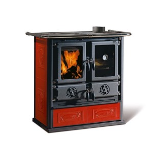 Cucina a legna Rosetta 5.0 Ceramica Bordeaux La Nordica