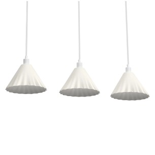 Lampada a sospensione 3 luci Ledvance Decor Pulp, bianco, E14 2