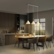 Lampada a sospensione 3 luci Ledvance Decor Pulp, bianco, E14