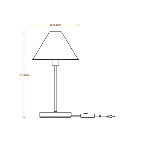 Lampada da tavolo Ledvance Decor Pulp bianco, E14, dimmerabile