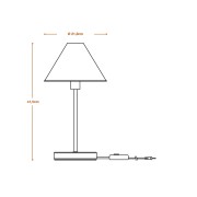 Lampada da tavolo Ledvance Decor Pulp bianco, E14, dimmerabile