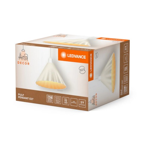Lampada a sospensione Ledvance Decor Pulp bianco, E27