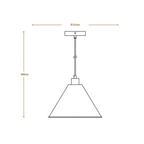 Lampada a sospensione Ledvance Decor Pulp bianco, E27 dimensioni