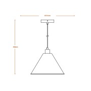 Lampada a sospensione Ledvance Decor Pulp bianco, E27 dimensioni