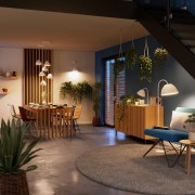 Lampada a sospensione Ledvance Decor Camel Bell bianco, E27 ambientata