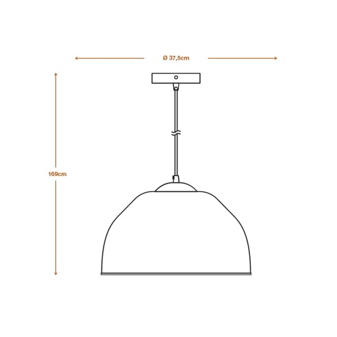 Lampada a sospensione Ledvance Decor Camel Bell bianco, E27 dimensioni