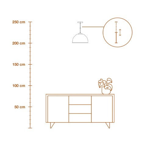 Lampada a sospensione Ledvance Decor Camel Bell bianco, E27