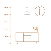 Lampada a sospensione Ledvance Decor Camel Bell bianco, E27