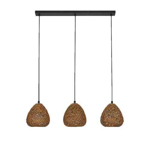 Lampada a sospensione 3 luci Ledvance Decor Paper Drop beige, E27