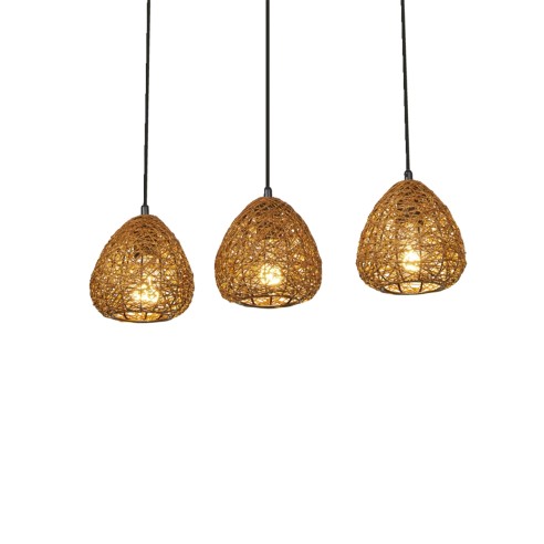Lampada a sospensione 3 luci Ledvance Decor Paper Drop beige, E27