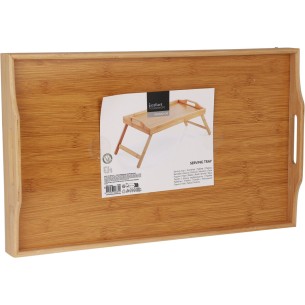 Vassoio da letto in bambù pieghevole 50x30 cm H&S C80653450 2