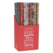 Rotolo carta regalo pacchi regalo Natale Merry Christmas 70x200 cm assortito H&S Collection