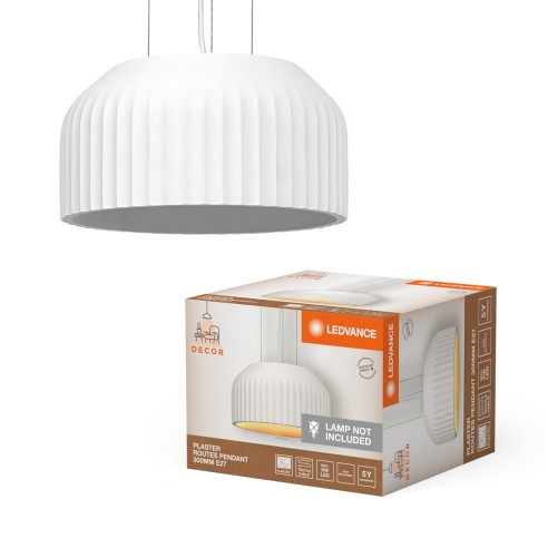Lampadario in gesso Ledvance Decor Plaster Routes bianco, E27