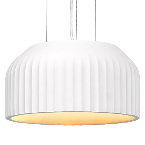 Lampadario in gesso Ledvance Decor Plaster Routes bianco, E27