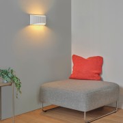 Applique in gesso Ledvance Decor Plaster Flat bianco, ambientata