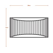 Applique in gesso Ledvance Decor Plaster Flat bianco, dimensioni