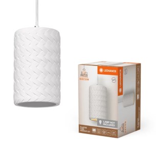 Lampadario in gesso Ledvance Decor Plaster Tube bianco, E27