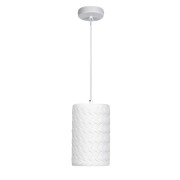 Lampadario in gesso Ledvance Decor Plaster Tube bianco, E27