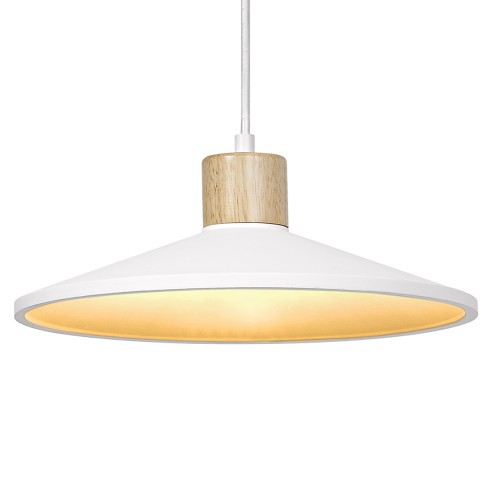 Lampadario in gesso Ledvance Decor Plaster Wood bianco, E27