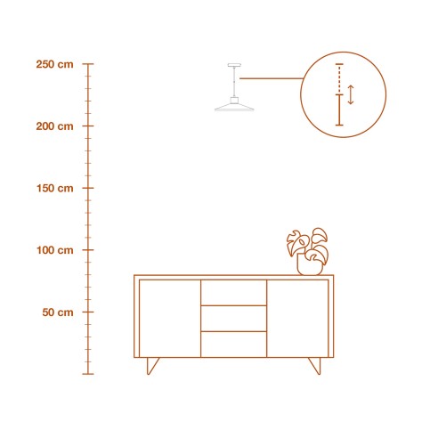 Lampadario in gesso Ledvance Decor Plaster Wood bianco