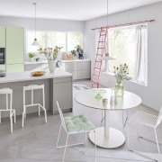 Lampadario in gesso Ledvance Decor Plaster Wood bianco, ambientata