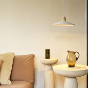 Lampadario in gesso Ledvance Decor Plaster Wood bianco, ambientata