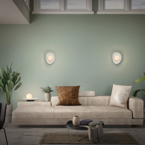 Lampada da tavolo gesso Ledvance Decor Plaster Nest bianco