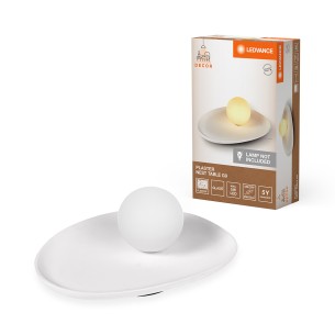 Lampada da tavolo gesso Ledvance Decor Plaster Nest bianco